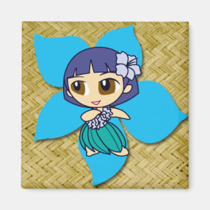 Aloha honeys hula meisje magneten