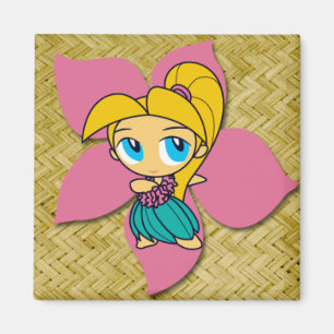 Aloha honeys hula meisje magneten
