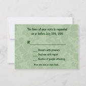 Aloha Honeys Hula Meisje RSVP-kaart RSVP Kaartje (Achterkant)