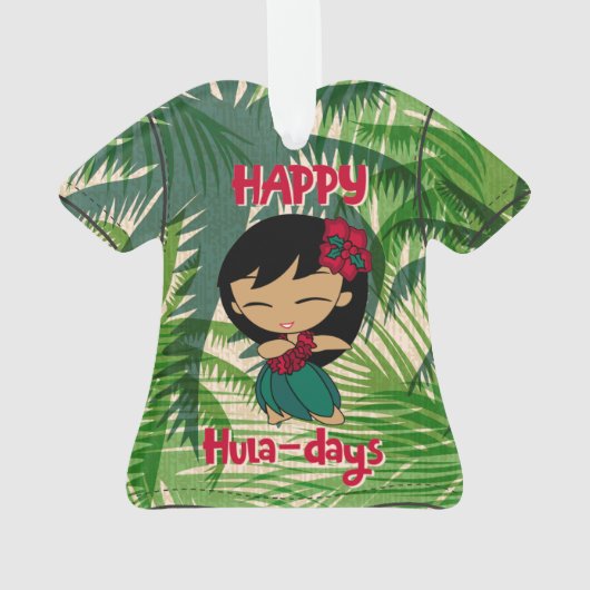 Aloha Honeys kerstavond Hula Aloha Shirt of Ornament (achterkant)