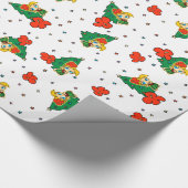 Aloha Honeys Kerstblond Hula Girl Cadeaupapier (Hoek)