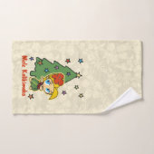 Aloha Honeys Kerstblond Hula Girl Hibiscus Handdoek (Handdoek)