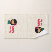 Aloha Honeys Kerstfeestdag Hula Girl Handdoek (Handdoek)