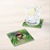 Aloha Honeys Kerstfeestdag Hula Girl Palms Nap Kartonnen Onderzetters (Insitu)