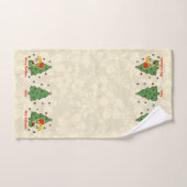 Aloha Honeys Kerstmis Blond Hula Girl Border Handdoek (Handdoek)