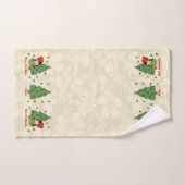 Aloha Honeys Kerstmis Hawaiian Hula Girl Border Handdoek (Handdoek)