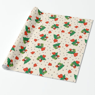 Aloha Honeys Kerstmis Hawaiian Hula Girl Cadeaupapier