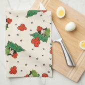 Aloha Honeys Kerstmis Hawaiian Hula Girl Cream Theedoek (Quarter Fold)