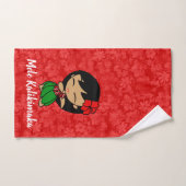 Aloha Honeys Kerstmis Hawaiian Hula Girl Hibiscus Handdoek (Handdoek)