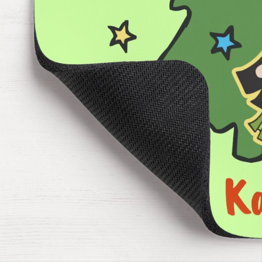 Aloha Honeys Kerstmis Hawaiian Hula Girl Limoen Muismat (Hoek)