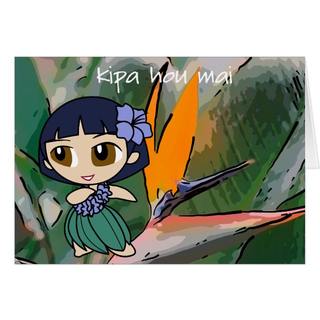 "Aloha Honeys" Kom Kaart bezoeken (Voorkant Horizontaal)