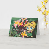 "Aloha Honeys" Liefde Wenskaart Kaart (Gele Bloem)