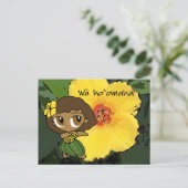 Aloha Honeys Luau & Groet Briefkaarten (Staand voorkant)