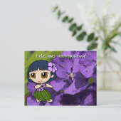 Aloha Honeys Luau & Groet Briefkaarten (Staand voorkant)