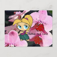 Aloha Honeys Luau & Groet Briefkaarten