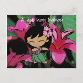 Aloha Honeys Luau & Groet Briefkaarten (Voorkant)