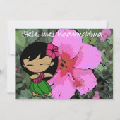 Aloha Honeys Luau Invite Card Kaart (Voorkant)