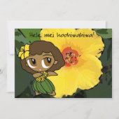 Aloha Honeys Luau Invite Card Kaart (Voorkant)