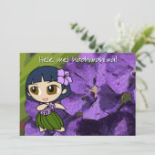 Aloha Honeys Luau Nodig Kaart uit (Staand voorkant)