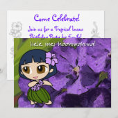 Aloha Honeys Luau Nodig Kaart uit (Voorkant / Achterkant)