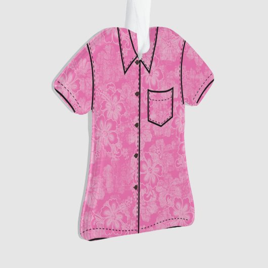 Aloha Honeys Mele Kalikimaka Hawaiian Aloha Shirt Ornament (voorkant)