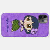 Aloha Honeys Paarse Hula Meisje Hawaiian Hibiscus Case-Mate iPhone Case (Achterkant (horizontaal))