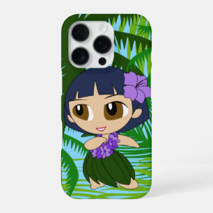 Aloha Honeys Palms Hawaiaanse Blauwe Haar Hula Mei iPhone 16 Pro Hoesje