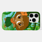Aloha Honeys Palms Hawaiian Brown Hair Hula Girl Case-Mate iPhone Case (Achterkant (horizontaal))