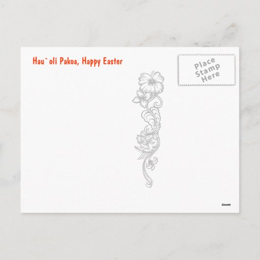 Aloha Honeys Pasen Briefkaarten (Achterkant)