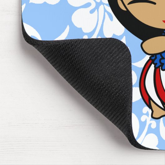 Aloha Honeys Patriottische Hula Meisje Muismatten (Hoek)