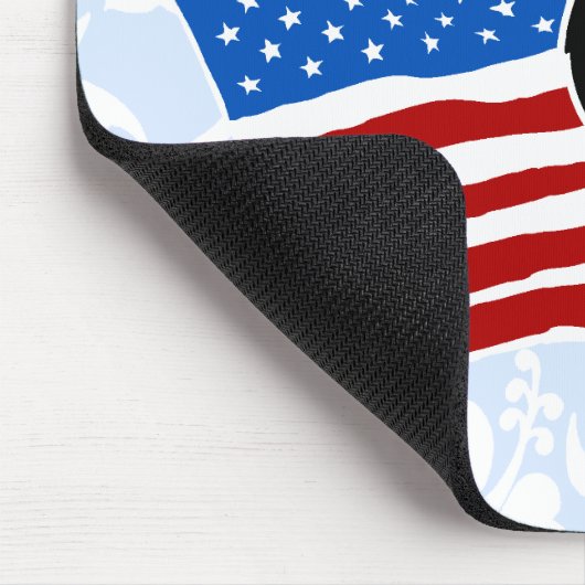 Aloha Honeys USA Flag Hula Meisje Muismatten (Hoek)