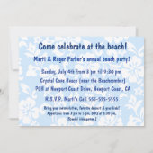 Aloha Honeys USA Vlag Hula Meisje Uitnodigingen (Achterkant)