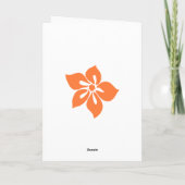 Aloha Honeys Wenskaarten in papaya Kaart (Achterkant)