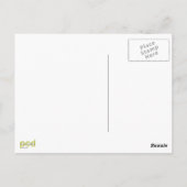 Aloha Honu Beauful Zee Turtle Rainbow en Flower Briefkaart (Achterkant)