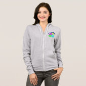 Aloha  Hoodie | Colorfull Hawaiian Flowers (Voorkant volledig)