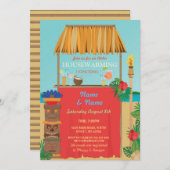 Aloha Housewarming Tiki New Home Luau Invite Kaart (Voorkant / Achterkant)