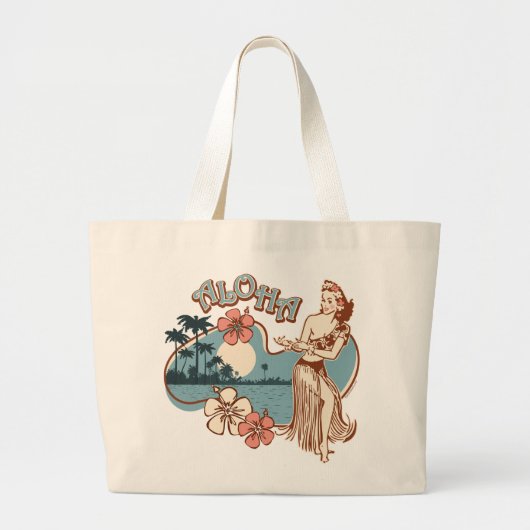 Aloha Hula Girl Canvas tas (Voorkant)