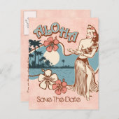 Aloha Hula Girl STD Briefkaart (Voorkant / Achterkant)