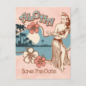 Aloha Hula Girl STD Briefkaart (Voorkant)
