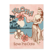 Aloha Hula Girl STD Briefkaart