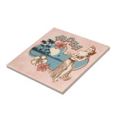 Aloha Hula Girl Tile Tegeltje (Zijkant)