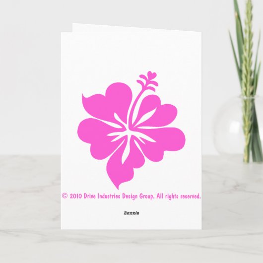 Aloha Hula Meisje Pasen Kaarten (Achterkant)