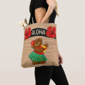 Aloha Hula Teddybeer Tote Bag (Dichtbij)
