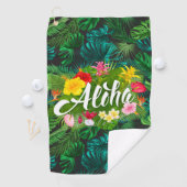 Aloha in de tropen golfhanddoek (Insitu)