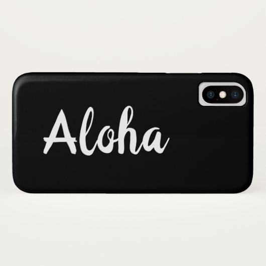 Aloha iPhone Case (Achterkant (horizontaal))