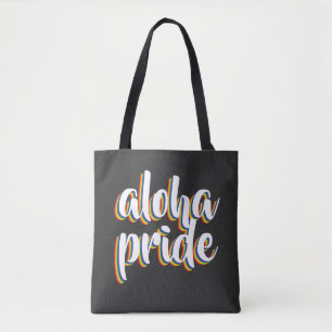 Aloha Is Aloha Regenboog trots Hawaï Tote Bag
