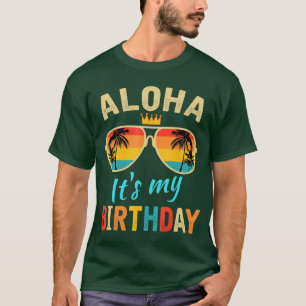 Aloha is mijn verjaardag Tropische Luau Kostuumfee T-shirt