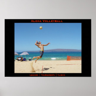 Aloha Jump Serve Poster