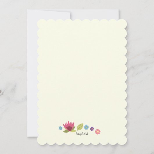 Aloha Kaart (Achterkant)