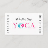 Aloha Kai Yoga Punch Kaart Visitekaartje (Voorkant)